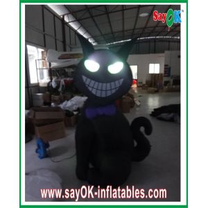 1m - 4m Inflatable Halloween Cat With Led-Lighting Bouncers Rentals