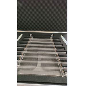 Quartz Crystal Harp Wrapped by Alumina Alloy Box with crstal mallet