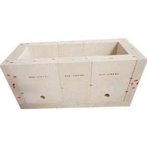 3.7 G/cm3 Bulk Density Zirconium Aluminum Block Azs Fused Cast Blocks Zirconia