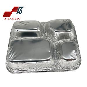 Jumbo Roll 750ml Aluminium Foil Lunch Box Rectangular Shape