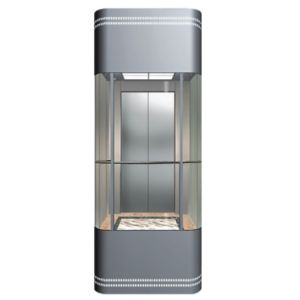 1600KG AC VVVF Panoramic Elevator