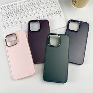Metal Frame Groove Phone Case Business Style Inlay iPhone Case Shockproof With