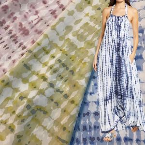 Buy cheap Customized Tye Dye Polyester Dress Fabrics 150cm Woven Print Fabric from wholesalers