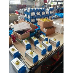 actuators double acting pneumatic aluminum rack and pinions rotary actuator