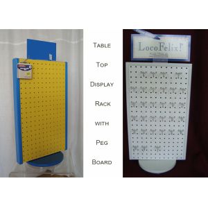 Buy cheap Rotating Tabletop Pegboard Display / Double Side Countertop Pegboard Display from wholesalers