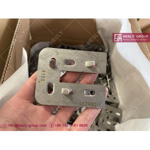 HESLY™ clinched, rectangular bar, AISI310s with protruding lances | 3'X10' |