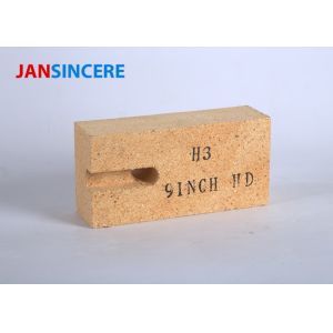 Standard High Alumina Fire Bricks , High Strength Fire Clay Heat Proof Bricks