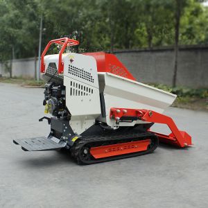 Agricultural Hydraulic Mini Dumper 800kg Small Manual Tracked Dumper Multifuncti