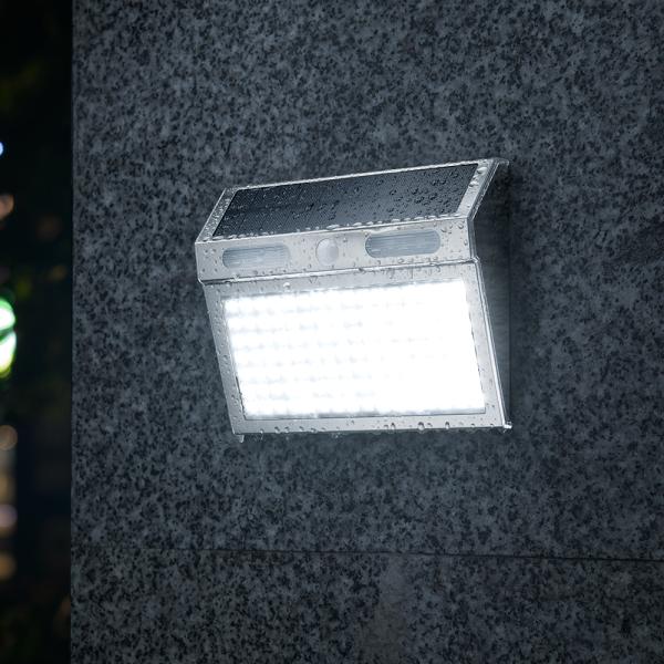4 Lighting Modes Led Solar Outdoor Wall Porch Light With Motion Sensor IP65 Protection