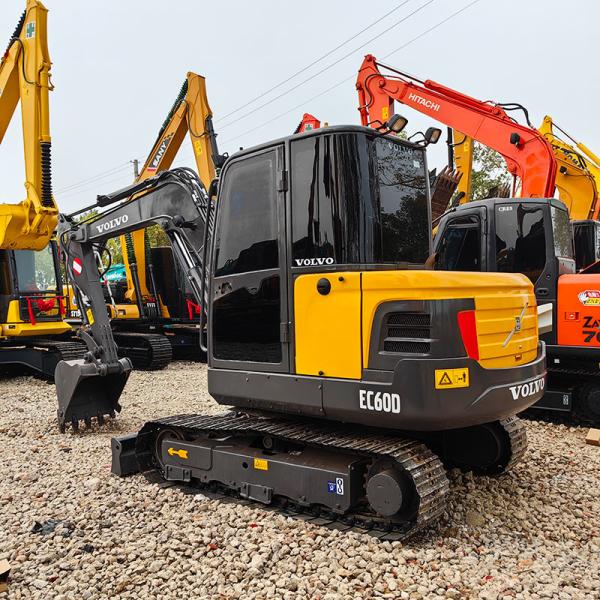 Used Volvo EC60D Excavator Original Components 37KW Second Hand Small Excavators For Sale