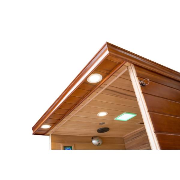 Far Khan Household Steam Room Double Computer Control Panel Household Lightwave Wooden Sauna Room