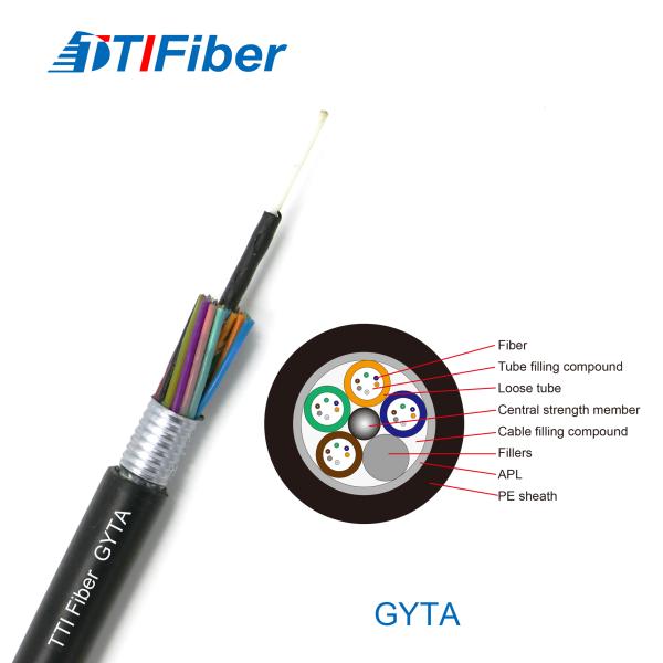 2 - 144 Core SM G652D GYTA Armoured Underground Fiber Optic Cable