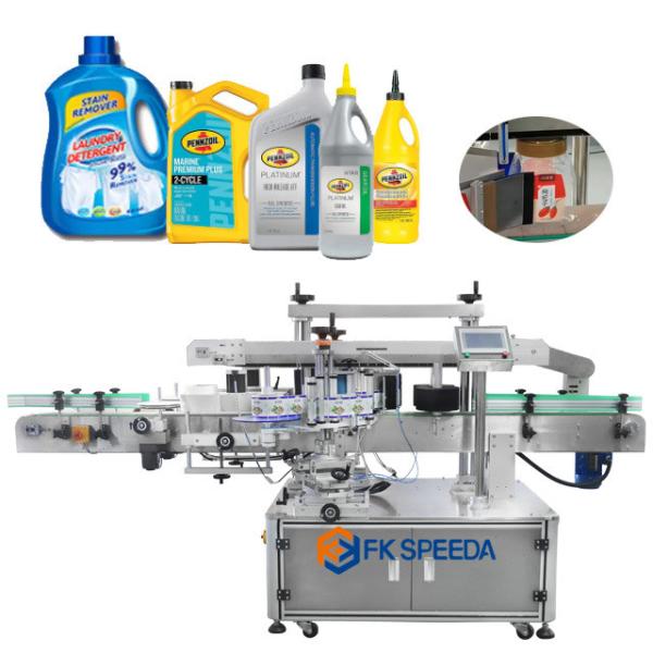 Double Side Bottle Labeling with FK911 Full Automatic Multi-function Sticker