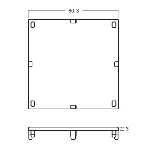 Wholesale M1034 Plastic Cap for 80*80MM Maxima System, exhibition equipment Chinese supllier from china suppliers