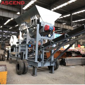 Trailer Mounted Portable Mobile Diesel Engine Stone Jaw Crusher Station Plant