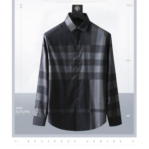 Plus Size Men's Dress Shirts in Solid Color Poplin Fabric with Covered Button