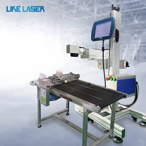 30W Fiber Laser Marking Machine for Plastic Pipe Invisible Laser Visibility Air