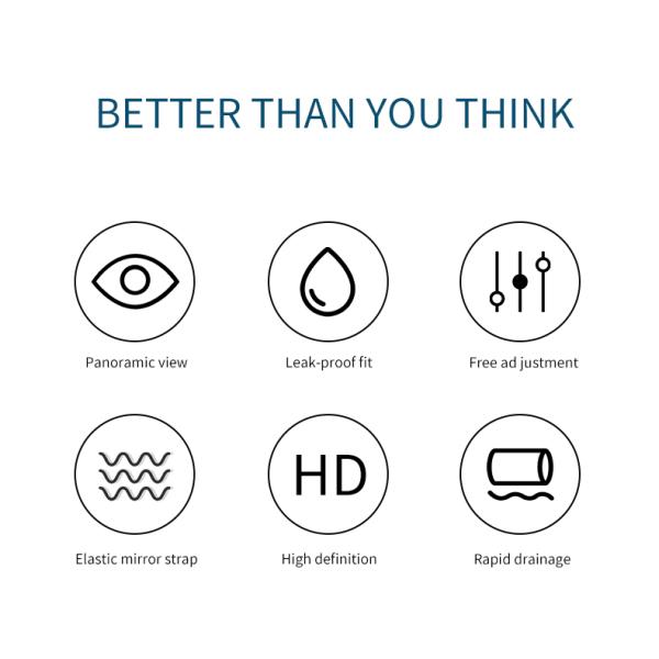 ZMZDIVE Freediving Snorkel Mask Set Prescription Snorkeling Goggles