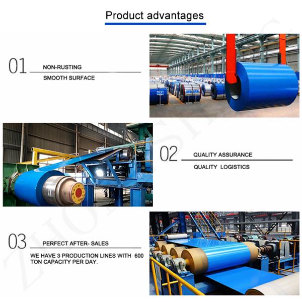 600-1250mm Width Customized PPGI Color Coated Steel Coil 0.4mm Prepainted Galvanized Steel PPGI Coil with Z30-Z40 Coating