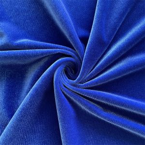 Polyester Spandex Ice Velvet Fabric 4 Way Stretch Crushed