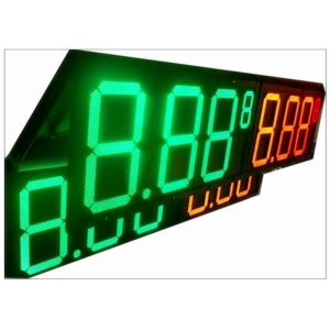 Wireless Remote Control Gas Station LED Signs 4 Digits Number Display With 110°