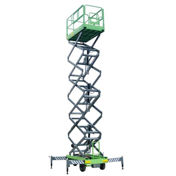 Quality 12M Mobile Scissor Lift With Pulling Device for sale