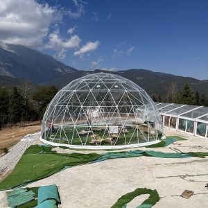 Clear Geodesic Dome Tent 13m Diameter For Event Garden