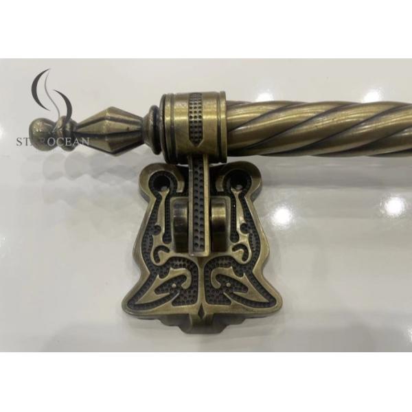 Zamak Metal Coffin Handle Zinc Alloy Material European Style In Gold Plating ZH005