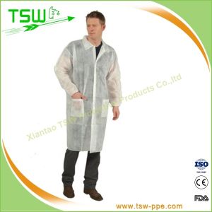 Personal Care Disposable Nonwoven PP Lab Coat