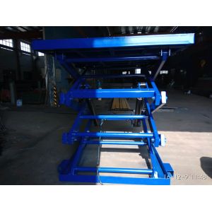 China 2T Hydraulic Scissor Mezzanine Goods Lift Reinforced Anti Skid on sale