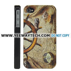 Antique Style Compass Hard Back Case for iPhone 4 / 4S
