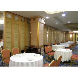 Sound Proof Aluminum Movable Restaurant Partition Wall Sliding Open Style