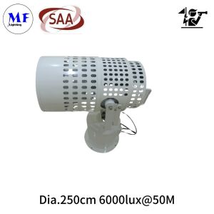 316L Stainless Steel LED Search Light with 160W IP66 Protection for Harsh Marine