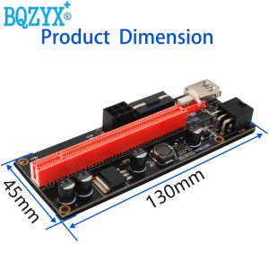 PCI-E Riser Extender Card 1X 4X 8X 16X Interface 45x130mm