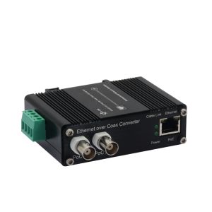 DIN-Rail Industrial 10/100Base-TX Ethernet over Coax Extender