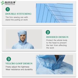 High Efficiency Level A Vapor-Protective ESD Coverall with 106-107Ohm Surface