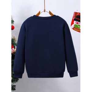 Kid Pullover Long Sleeves Hoodies With Ribbed Cuffs And Kangaroo Pocket