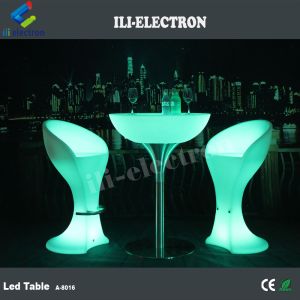 Glowing nightclub furniture illuminated led bar table