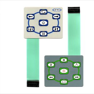 Silver Paste Membrane Keypad Dome Switch Excellent Wearability With LED