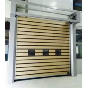 Aluminum Transparent High Speed Spiral Door Safety Efficiency Automatic