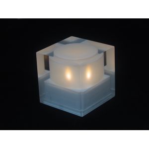 Buy cheap Solar powered cube light, solar crystal candle, fashionable shape from wholesalers