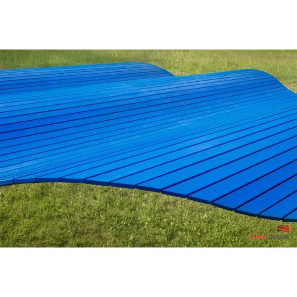 Art Seat Landscape Blue Cloud Sculpture Park Decorative Sculpture in Modernistic Style