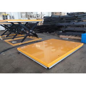 85mm 48 X 48 Low Profile Lift Table For Pallets Platform With Hydraulic Pump