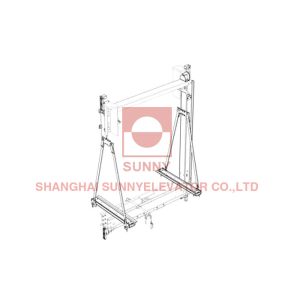 EN 81 Electric Lift Car Sling For Low Speed Elevators GB/CE Certifcation