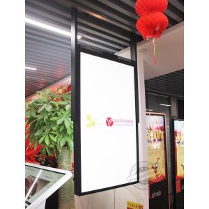 Double Sided LCD 2000nits Digital Window Signage 50inch Wall Hanging