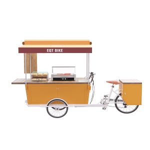CE Integrated Box Structure 150KG Load Vending Food Cart