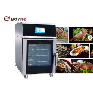 Touch Tablet 4 Tray Combi Oven Bread Baking Steaming Multi Function oven