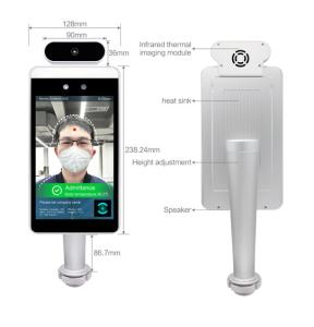 China Mask Detecting Facial Recognition Sensor 8 Inch On Wall Surface Security Alarm Terminal Panel on sale