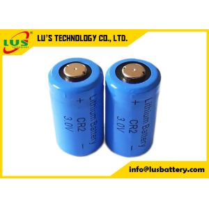Cylindrical CR2 Lithium Manganese Dioxide Battery 3V Non Rechargeable