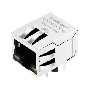 Wholesale X Mutiple XRJG-01J-A-E11-410 Compatible LINK-PP LPJ0025GENL 10/100 Base-T Tab Down Green/Yellow Led 1x1 Port Lan Jack RJ45 Connection from china suppliers